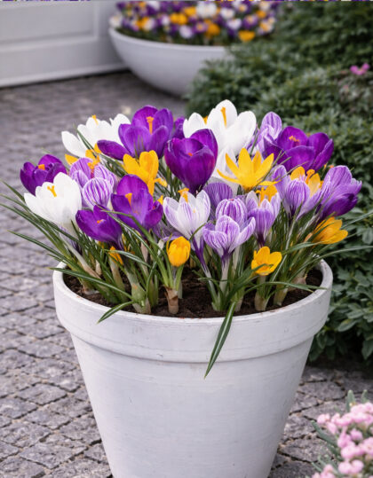 Suurikukkaisten krookusten sekoitus 50kpl