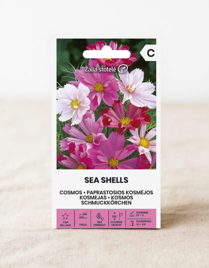 kosmoksen siemeniä merenkuoret